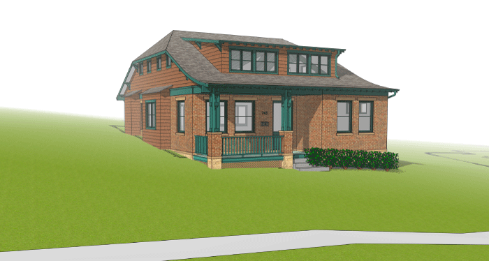 rendering of 745 14th Street, Boulder, CO